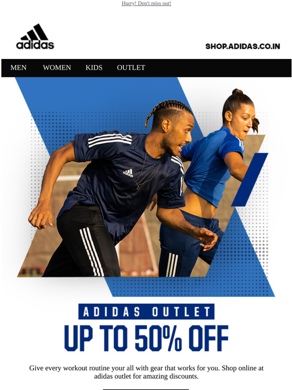 adidas outlet 50 off