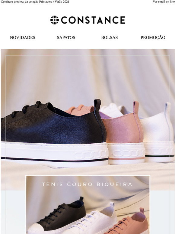 Tênis Branco Texturizado com Detalhe de Corda | Constance - Sapatos \u0026  Acessórios