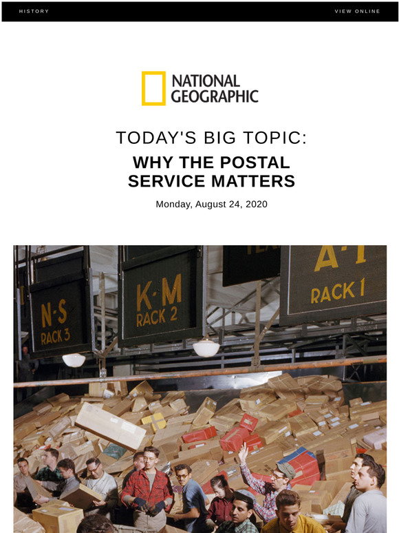 National Geographic: HISTORY: Why the U.S. Postal Service matters | Milled