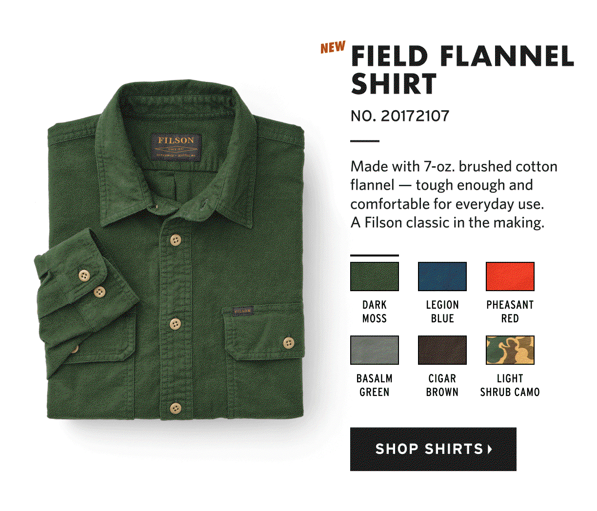 Filson: New Field Flannel Shirt | Milled