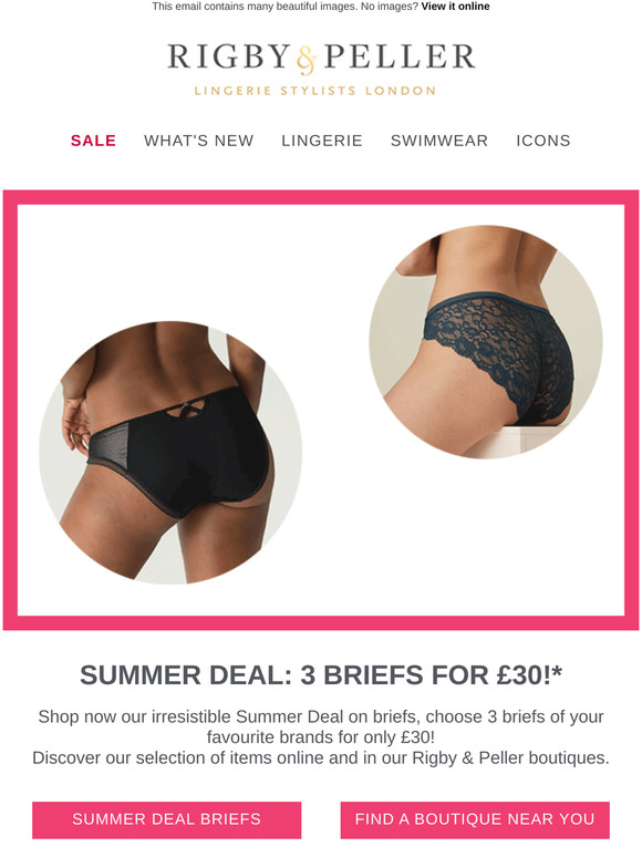 Summer Deals: 3 briefs for £30