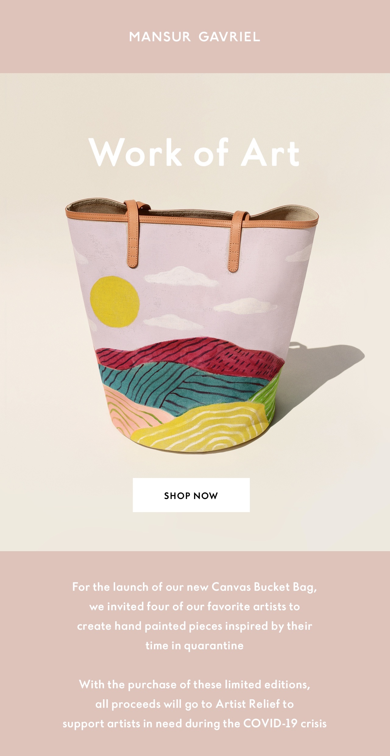 mansur gavriel canvas tote