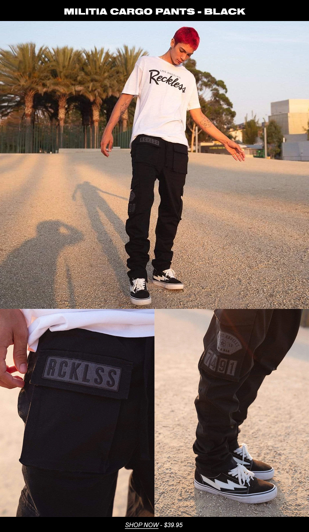 young and reckless cargo pants