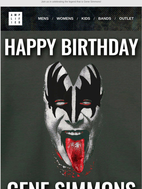 Amplified Clothing: Happy Birthday Gene Simmons! | Milled