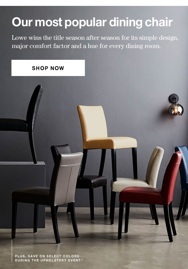 crate and barrel lowe dining chair