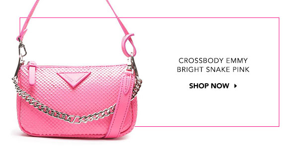 crossbody emmy bright snake pink