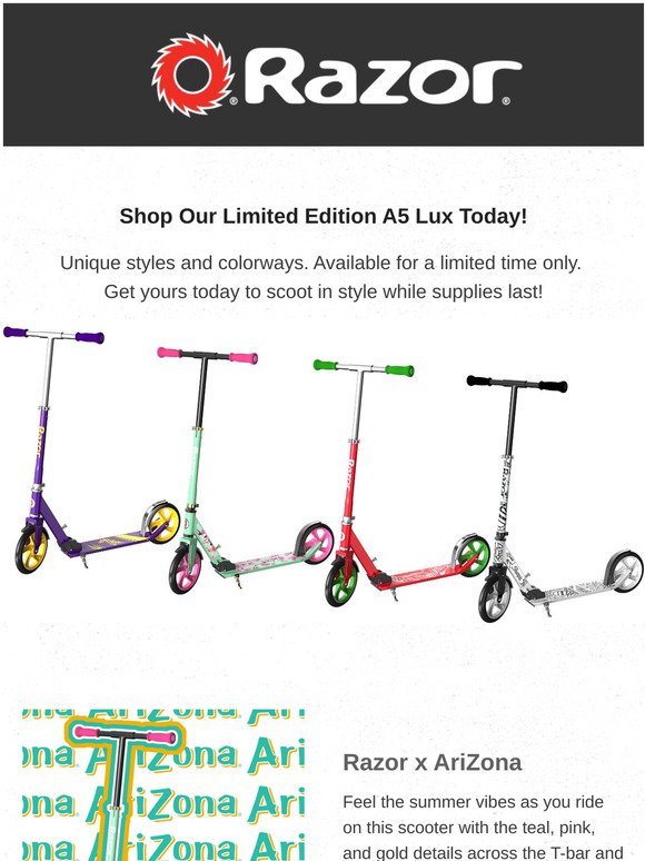 Razor's First-Ever Collaboration A5 Lux Scooters