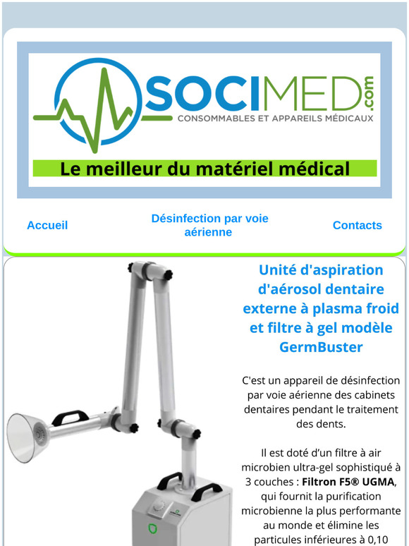 Des appareils idoines pour la désinfection par voie aérienne !