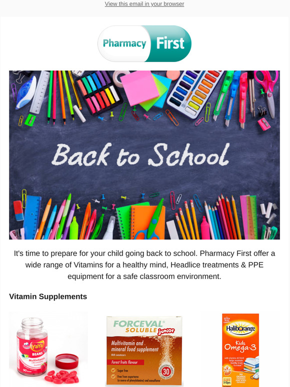 Pharmacy First Back to School Essentials at Pharmacy First Milled