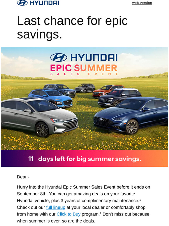 Hyundai: Spring Sales Event ends 3/31. Hurry in!