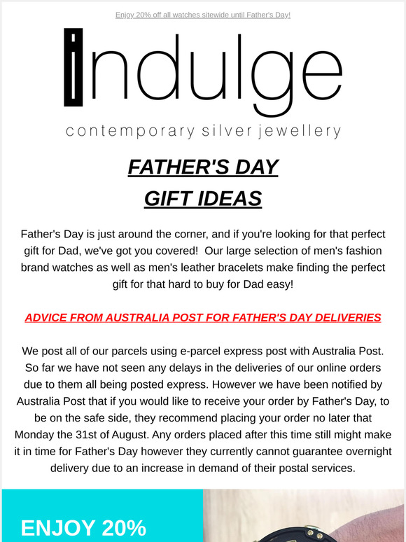 Father's Day Gift Inspo + 20% off Watches Sitewide!