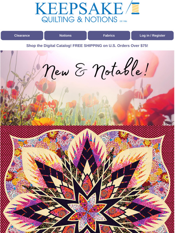 Keepsake Quilting NEW Crimson Poppy Kit By Quiltworx! 😍 Milled