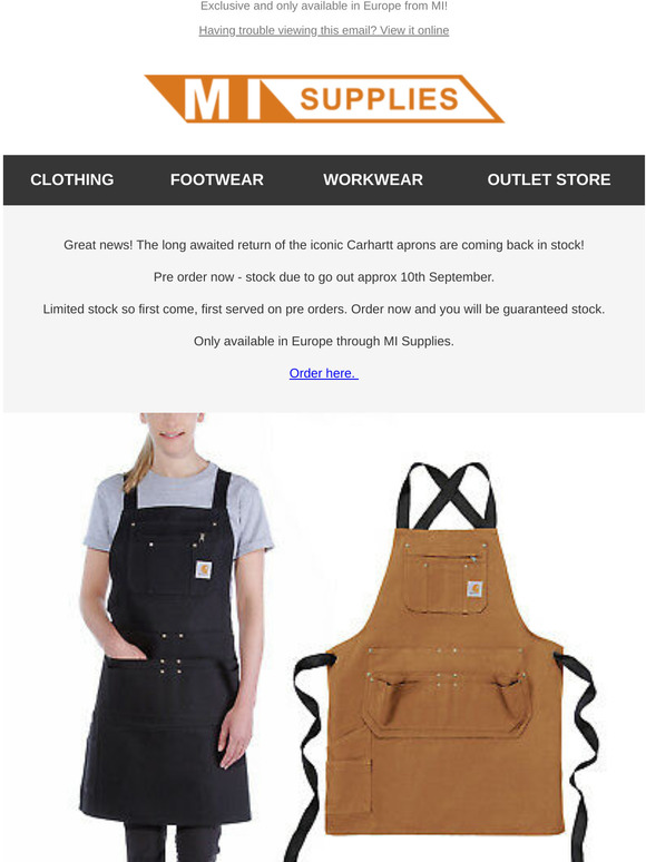 Carhartt denim apron Clearance