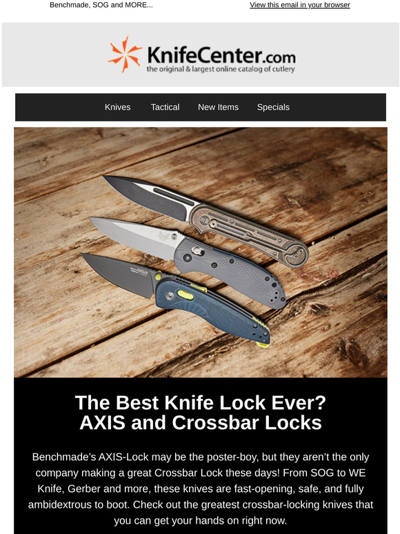 KnifeCenter Best Knife Lock Ever? AXIS and Crossbar Locks Milled