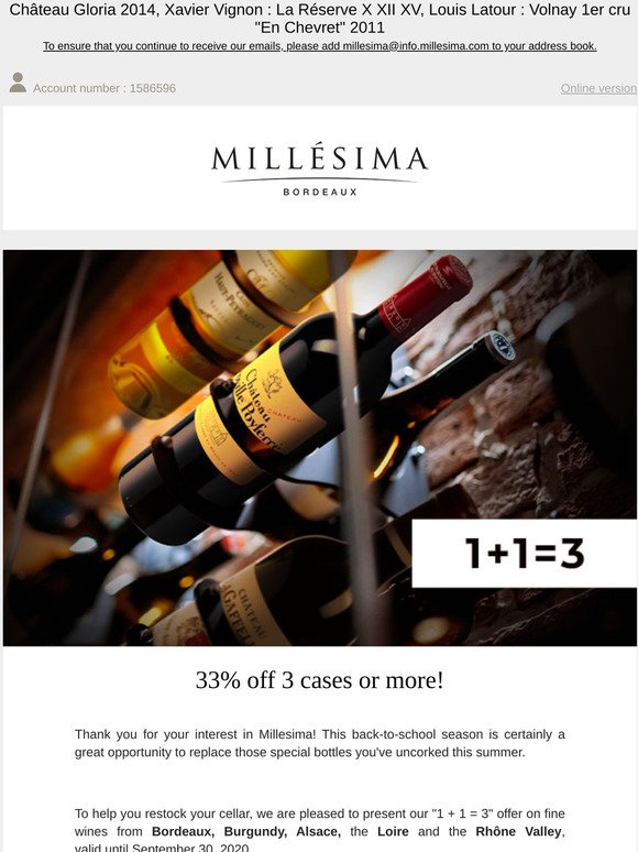 Millesima Hk Back To School Season 33 Off 3 Cases Or More Milled