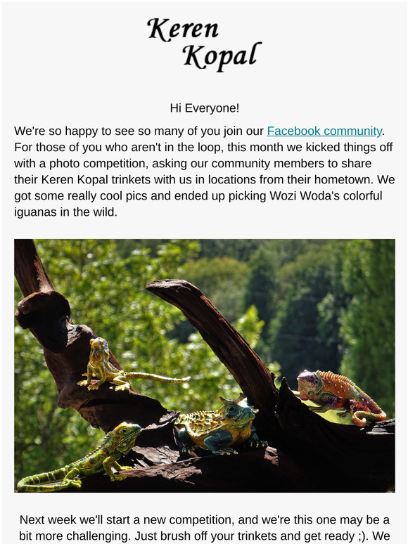 Keren Kopal photo competition winner and sneak peek to 2021 catalog