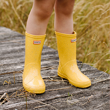 glitter hunter boots