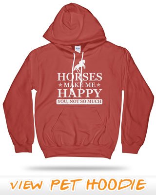 Horses make me happy. You, not so much.