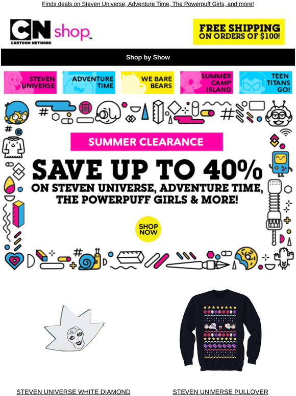 Save up to 40% during our Summer Clearance Sale!