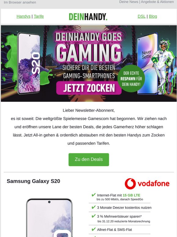 Gaming-Fieber: Die besten Handys zum Zocken ab 4,95 €*!