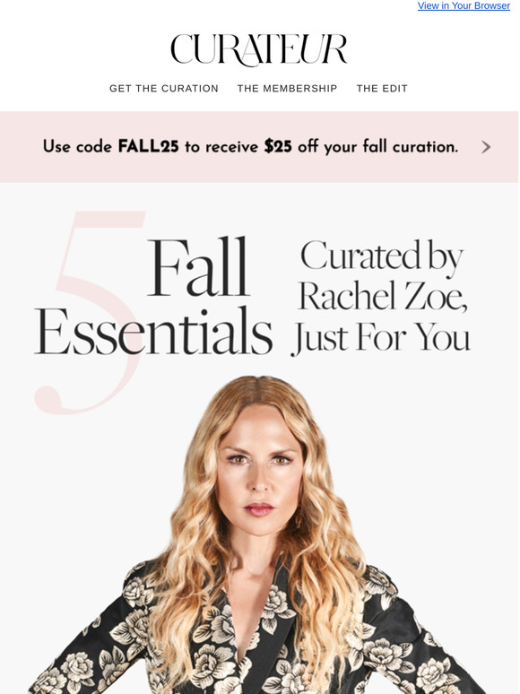 Rachel Zoe's fall essentials