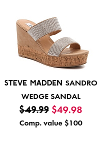 steve madden sandro wedge sandal