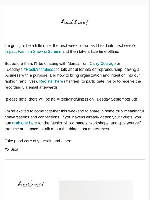 Let's talk about being intentional