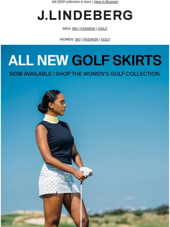 J Lindeberg : Shop All New Golf Skirts 