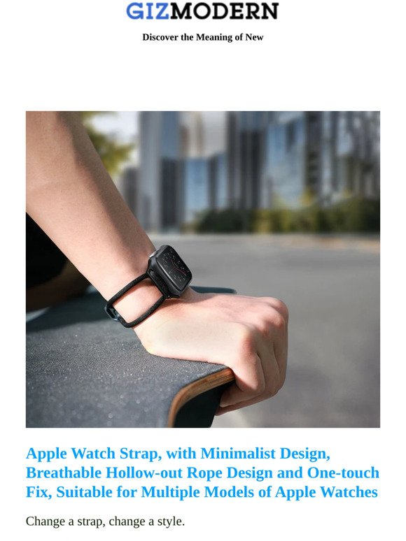 GizModern: Popular This Week: Apple Watch Strap with Minimalist Design and  8-Key Mini Finger Piano