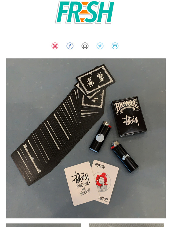 Fresh Rags: Stussy X Bicycle Playing Cards - Stussy X BIC