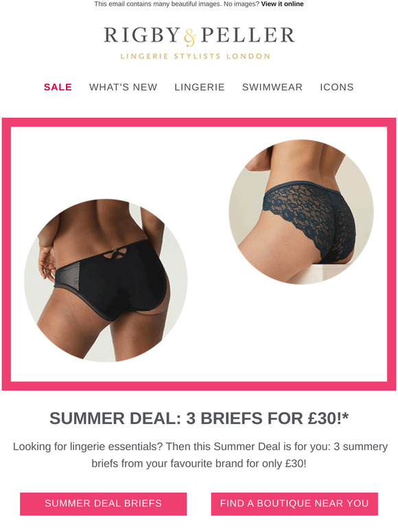 Don't miss this Summer Deal: 3 briefs for £30!