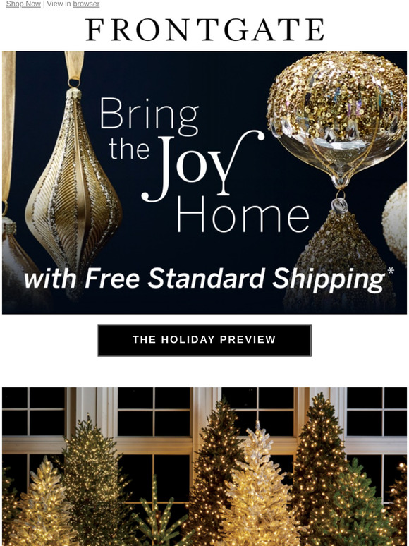 Frontgate Holiday Preview Be The First To Shop Our New Collection Of Festive Decor Milled