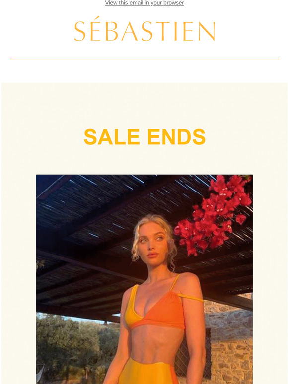 Sale ends tomorrow.