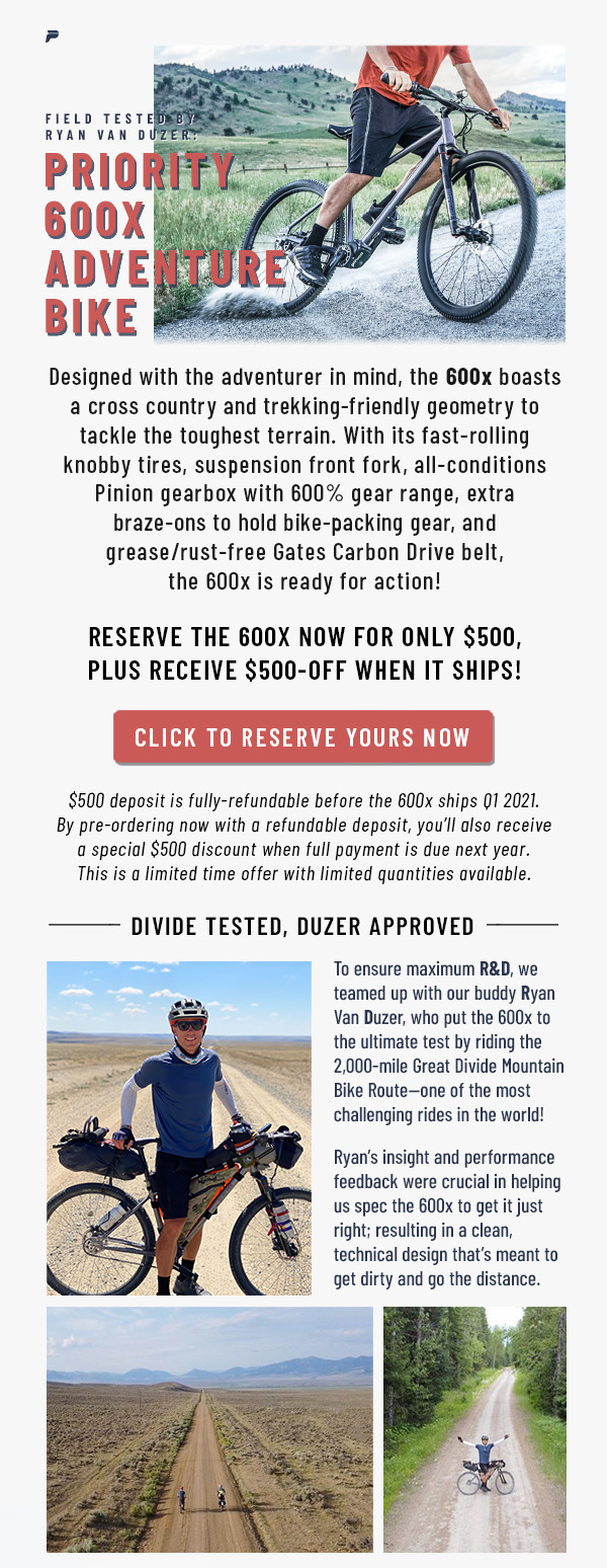 Priority Bicycles: Priority 600x Adventure Bike Is Ready To Roll! | Milled