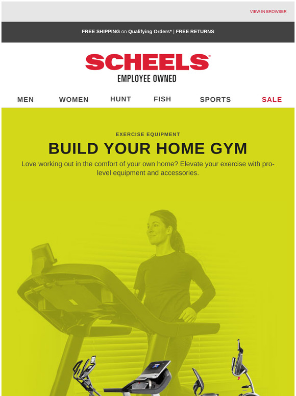 scheels exercise equipment