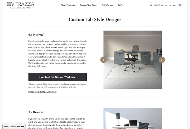 Vitrazza Upgrade Your Workspace With a Glass Office Chair Mat by