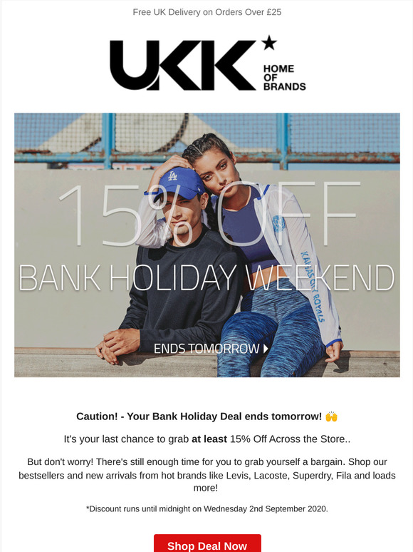 Uk Kolours: Bank Holiday Deal - Caution! Ending Tomorrow ...