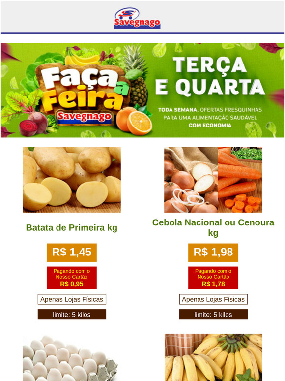Faça a Feira com economia e aproveite o Festival do Morango.