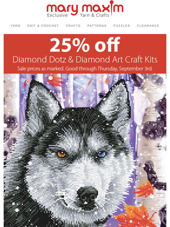 Mary Maxim: A sparkly new SALE on Diamond Dotz kits! | Milled