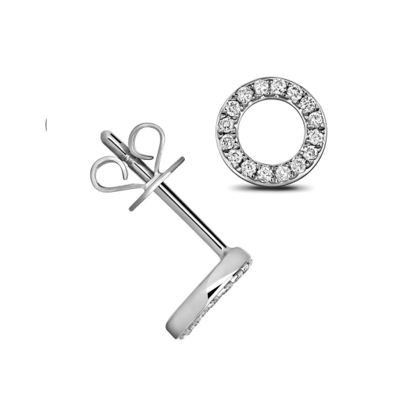 Buy Abelini AAA Silver Diamond White Crystal Cubic Zirconia in sterling  silver Stud Earrings 2.0mm to 4.0mm (White Stone - 3.0mm) Online at  desertcartKUWAIT