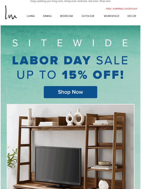 🌟 Sitewide Labor Day Sale: Up to 15% OFF Starts Today!