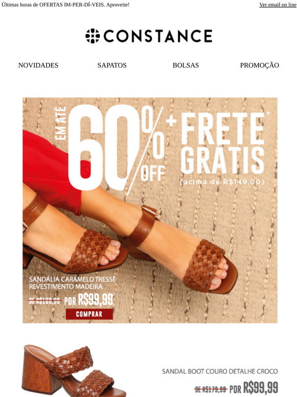 Constance Calçados a maior rede calçados e acessórios femininos do Brasil.  | Constance - Sapatos \u0026 Acessórios