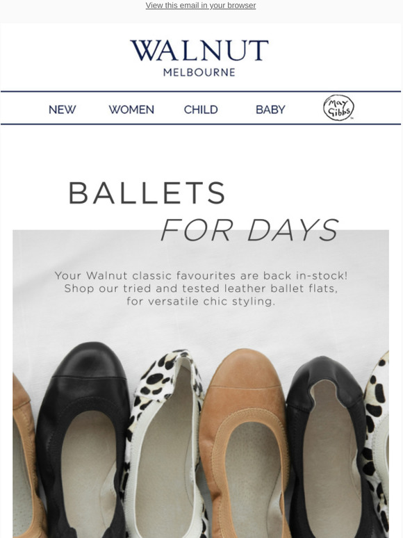 walnut ballet flats