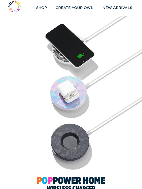 PopSockets UK PopPower = the ultimate wireless charger ⚡ Milled