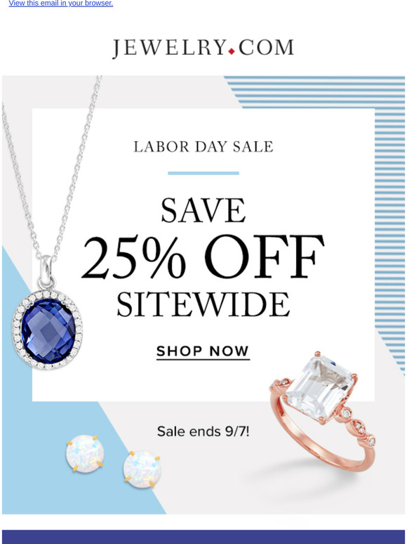 labor day jewelry sale 2021