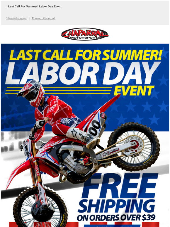 Chaparral Motorsports 🎆 FREE 🎆 Shipping Weekend! Milled