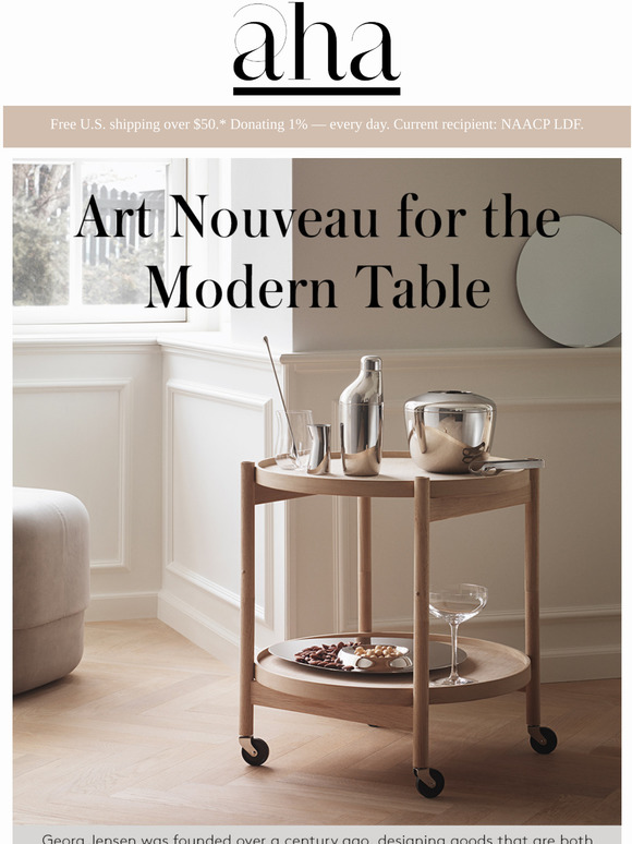 Just in: Art Nouveau Tabletop by Georg Jensen