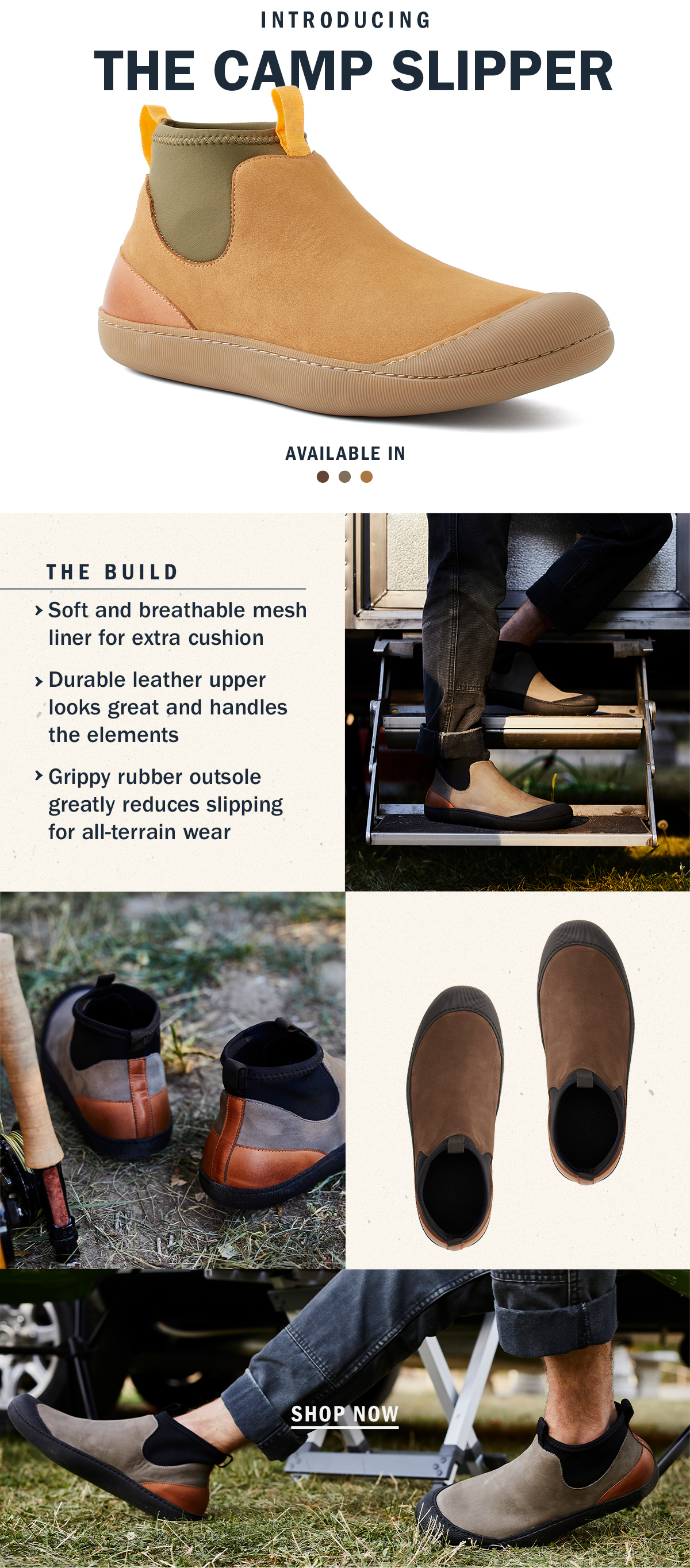 greys camp slipper