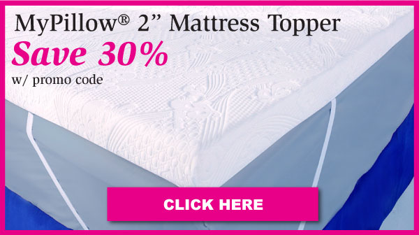 promo code for my pillow bed topper