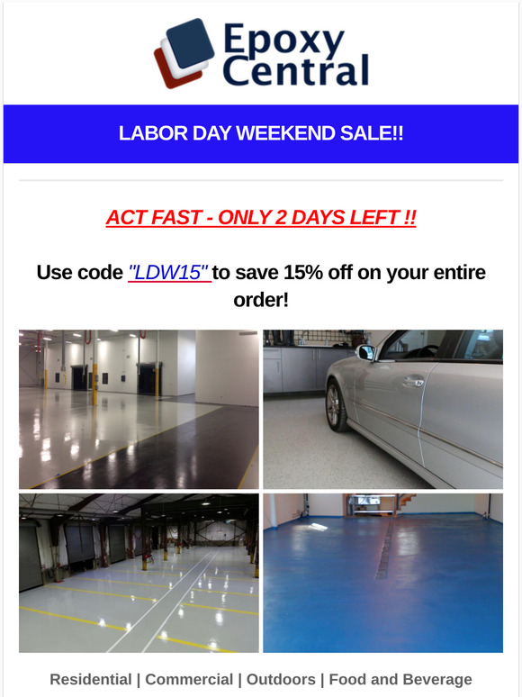 ACT FAST!! 15% Off Flooring Products Expires In 2 Days!